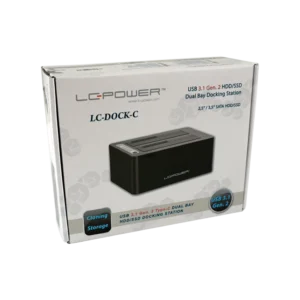 Docking Station LC-Power LC-DOCK-C 2 x 2.5-3.5 SATA Type C USB 3.1 1
