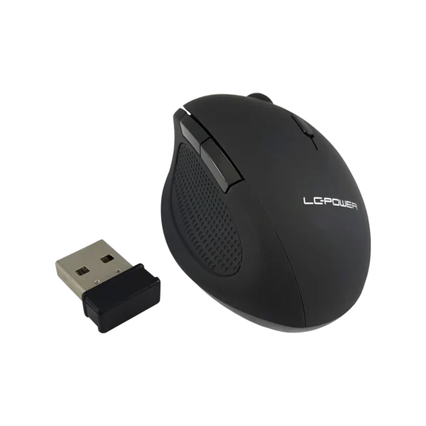 MOUSE LC-POWER OPTICAL WLESS USB 2.4GHz [m714bw] BK