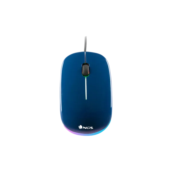 MOUSE NGS WIRED OPTICAL [ADDICT] BLUE WITH LED LIGHTS