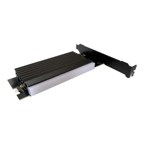 PCI-Card LC-POWER [LC-PCI-M2-NVME-ARGB} M.2 NVME SSD with heatsink & ARGB lighting