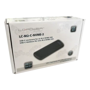 SSD M.2 ENCLOSURE LC-POWER USB 3.2 Gen 2x1 Type C [LC-M2-C-NVME-2] NVMe 2