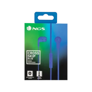 Ακουστικά Ενσύρματα NGS Cross Skip με λειτουργία Hands Free Blue 1