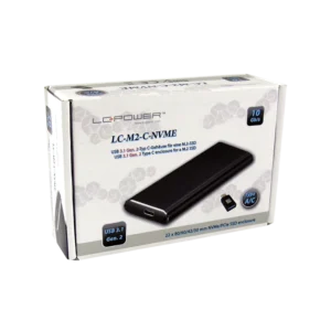 SSD M.2 Enclosure LC-Power USB 3.1 Gen.2 Type C (LC-M2-C-NVME) 2