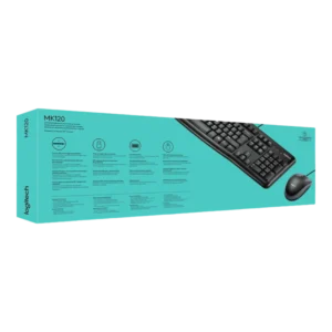 Set Keyboard - Mouse Logitech MK120 Wired 1