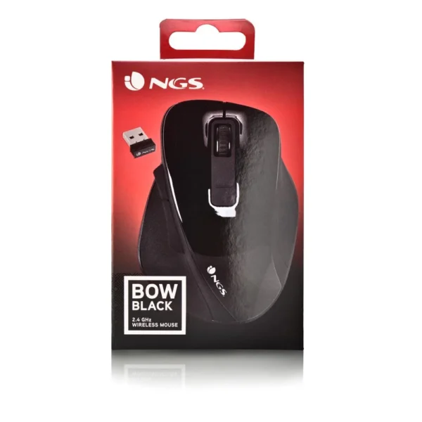 Mouse NGS Wireless Optical 2.4GHz Bow Black