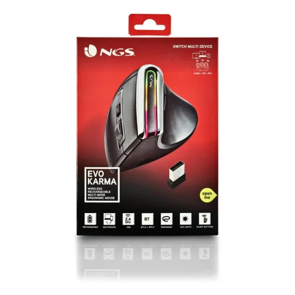 Mouse NGS Evo Karma Rechargeable Ergonomic Wireless