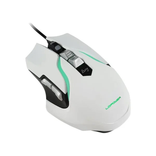 Mouse LC-Power Gaming RGB Wired 3500dpi White