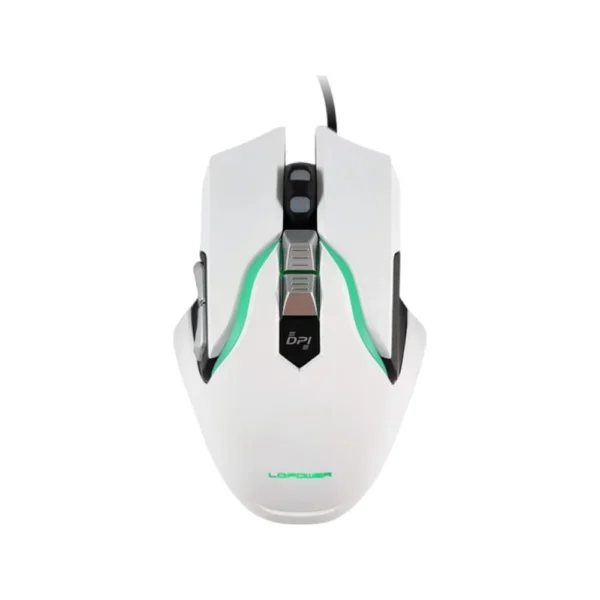 Mouse LC-Power Gaming RGB Wired 3500dpi White
