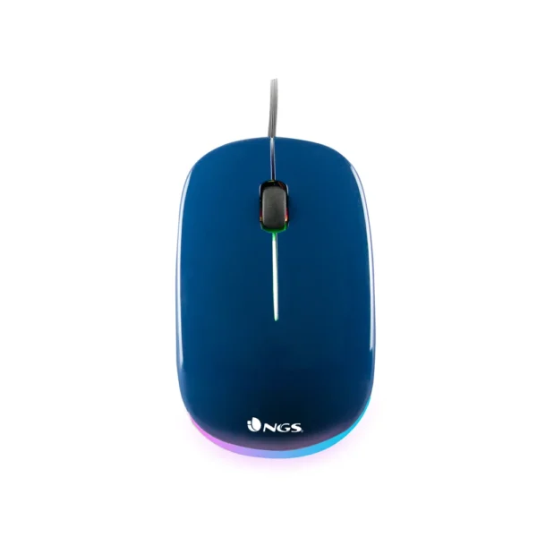Mouse NGS Wired Optical Addict Blue With LED Lights