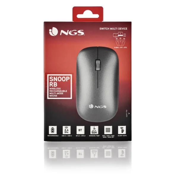 Mouse NGS Wireless Snoop - RB Grey