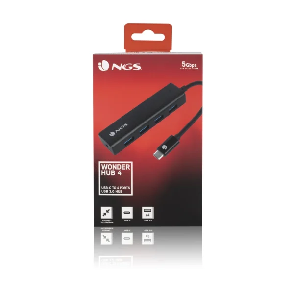 Hub NGS Wonderhub 4 USB Type C 4 x USB 3.0
