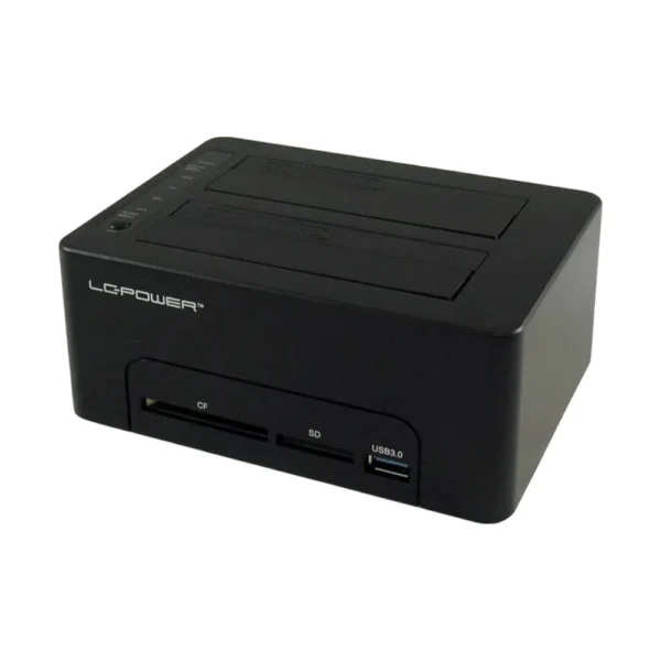 Docking Station LC-Power LC-DOCK-U3-HUB 2 x 2,5"-3,5" + Card Reader - 1 x USB 3.0