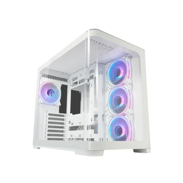 Κουτί Υπολογιστή LC-Power Gaming 8001W Pro Storm ARGB Tempered Glass White