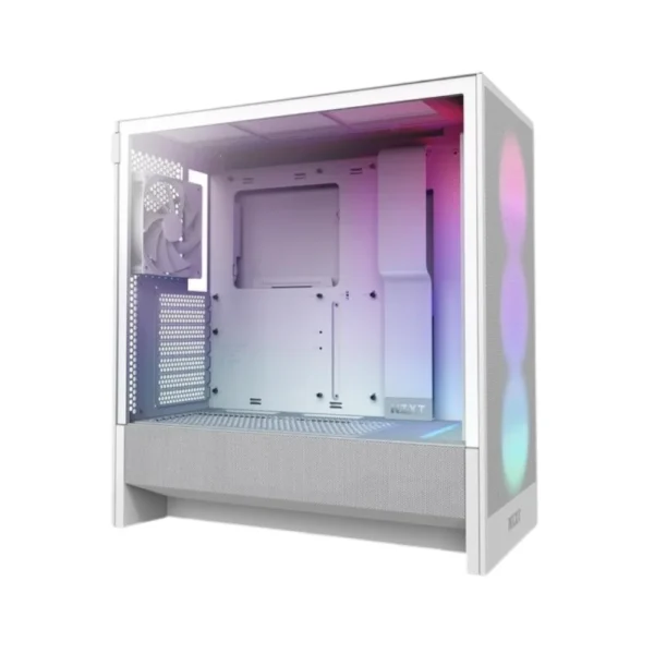 Κουτί Υπολογιστή NZXT H5 Flow Midi with RGB Fans White