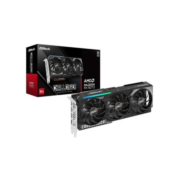 ASRock Radeon RX 9070 16GB GDDR6 Challenger Κάρτα Γραφικών - VGA AMD ASRock Radeon RX 9070 Challenger 16Gb GDDR6 3Fan