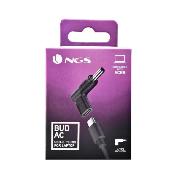 Αντάπτορες Φόρτισης NGS BUD-AC Σετ 4 Charging Tips για ACER Laptops