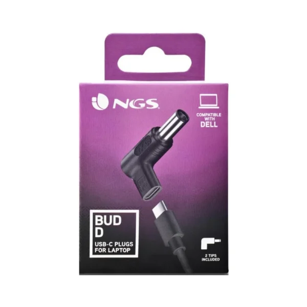 Αντάπτορες Φόρτισης NGS BUD-D Σετ 2 Charging Tips για Dell Laptops