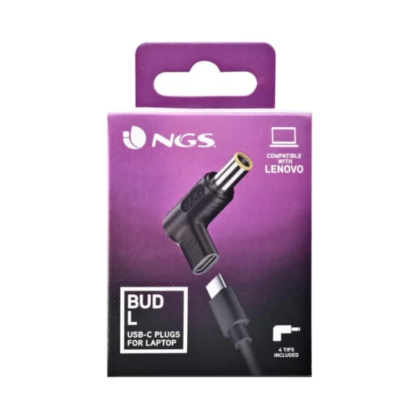 Αντάπτορες Φόρτισης NGS BUD-L Σετ 4 Charging Tips για Lenovo Laptops