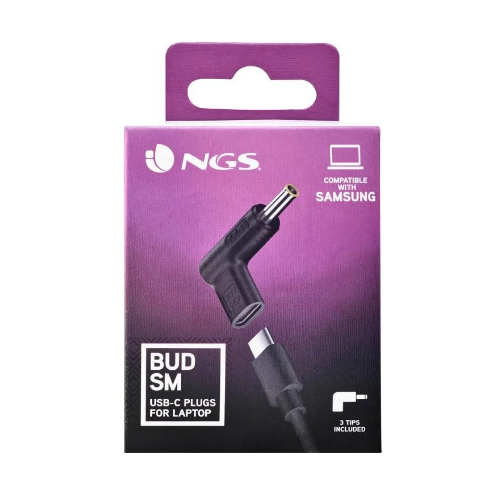 Αντάπτορες Φόρτισης NGS BUD-SM Σετ 3 Charging Tips για Samsung Laptops