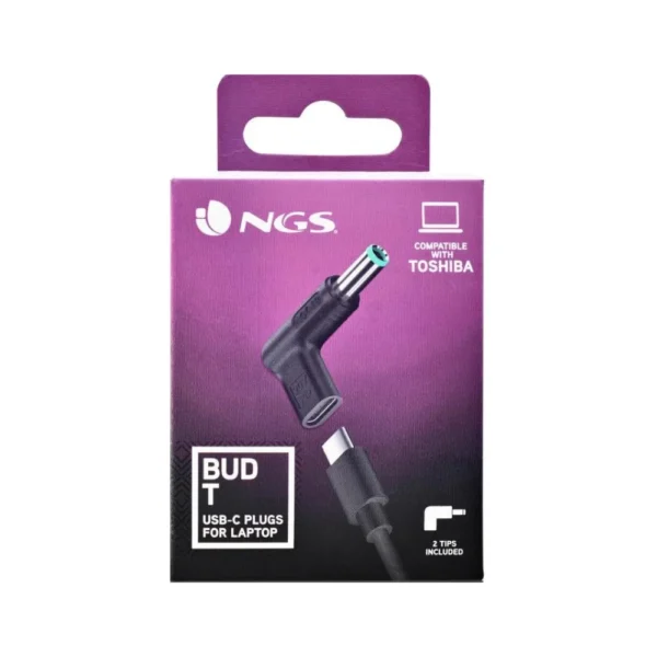Αντάπτορες Φόρτισης NGS BUD-T Σετ 2 Charging Tips για Toshiba Laptops