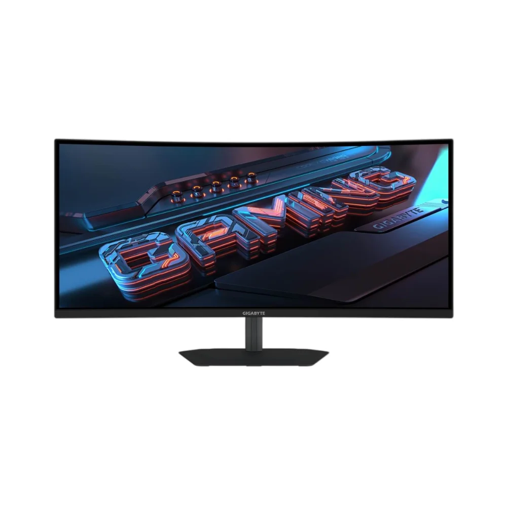 Gigabyte G34WQC2 μαύρη κυρτή ultrawide gaming οθόνη 34 ιντσών VA 1500R με ανάλυση 3440 × 1440 και 200Hz