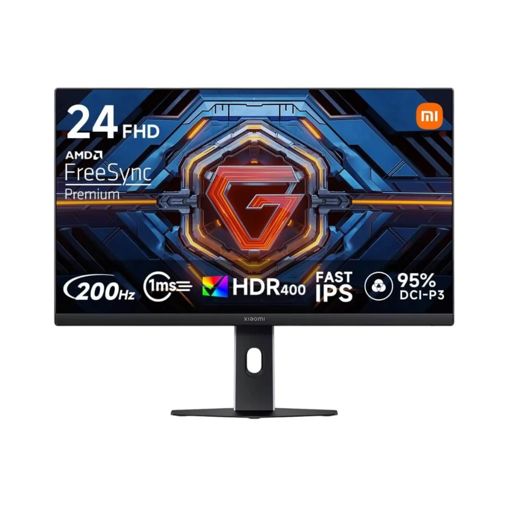 Xiaomi Gaming Monitor G24i 2026 μαύρη gaming οθόνη 23,8 ιντσών Full HD Fast IPS με 200Hz και 1ms GTG