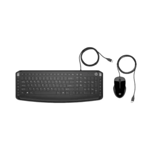 HP Pavilion 200 μαύρο ενσύρματο σετ πληκτρολογίου και ποντικιού USB με ελληνική διάταξη