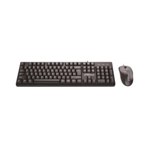 Element KB-145UMS v2.0 μαύρο ενσύρματο πληκτρολόγιο με ελληνικούς χαρακτήρες και οπτικό ποντίκι USB