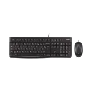 Logitech MK120 μαύρο ενσύρματο σετ πληκτρολογίου με ελληνικούς χαρακτήρες και οπτικού ποντικιού USB